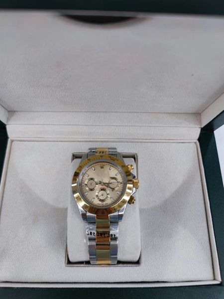 with original box luxury automatic 2813 mechanical movement watch gold dial watches men 116508 gold 116528 mens cosmograph wristwatches 300, Slivery;brown
with original box luxury automatic 2813 mechanical movement watch gold dial watches men 116508 gold 116528 mens cosmograph wristwatches 300, Slivery;brown