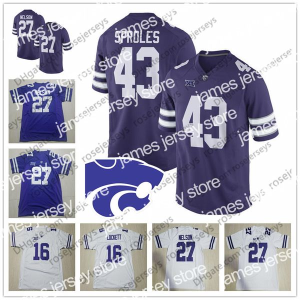 american college football wear ncaa kansas state wildcats #27 jordy nelson 43 darren sproles 16 tyler lockett 7 collin klein purple white vi, Black
american college football wear ncaa kansas state wildcats #27 jordy nelson 43 darren sproles 16 tyler lockett 7 collin klein purple white vi, Black