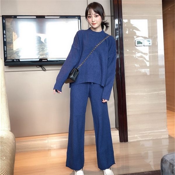 womens two piece pants winter thicken warm two piece set women knitted cashmere side split sweater wide leg pants casual tracksuit french st, White
womens two piece pants winter thicken warm two piece set women knitted cashmere side split sweater wide leg pants casual tracksuit french st, White