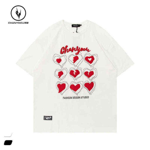 t-shirt qianyaochao men's clothing love embroidery summer round neck short sleeve fashion design sense of national half top, White;black
t-shirt qianyaochao men's clothing love embroidery summer round neck short sleeve fashion design sense of national half top, White;black