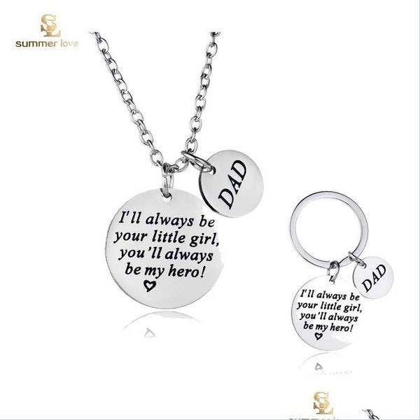 pendant necklaces stainless steel dad ill always be your little girl keyring necklace for men daddys fathers day birthday je vipjewel dhfah, Silver
pendant necklaces stainless steel dad ill always be your little girl keyring necklace for men daddys fathers day birthday je vipjewel dhfah, Silver