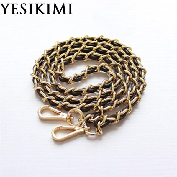 60 120cm length replacement bag strap real leather silver gold chain crossbody strap luxury313p, Black
60 120cm length replacement bag strap real leather silver gold chain crossbody strap luxury313p, Black