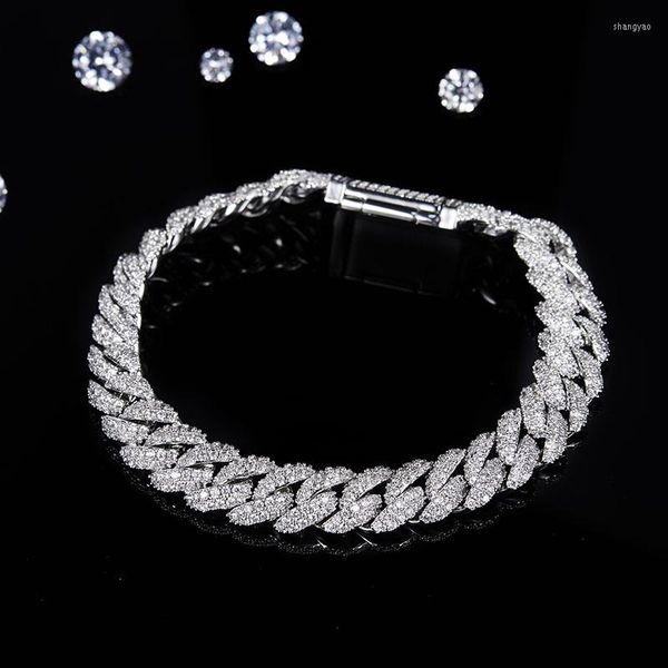 link bracelets width 8mm 925 silver inlaid with moissanite hip hop jewelry cuban chain necklace for men, Black
link bracelets width 8mm 925 silver inlaid with moissanite hip hop jewelry cuban chain necklace for men, Black