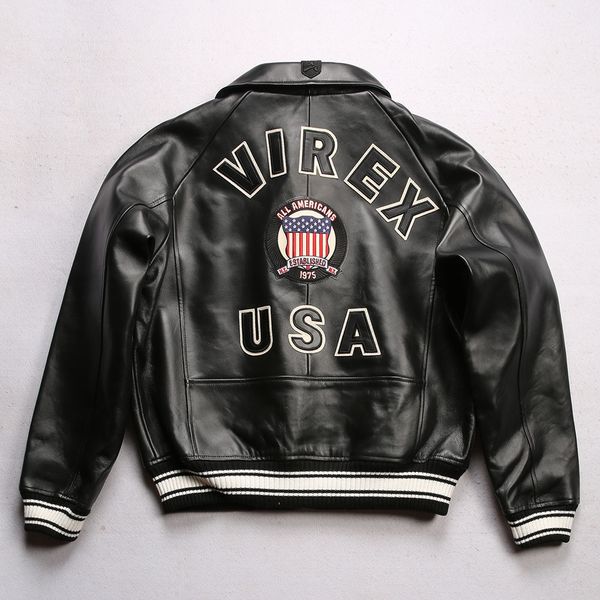 leather lapel sheepskin black jacket avirex casual athletic flight suit 1975 usa xl3y, Black;brown
leather lapel sheepskin black jacket avirex casual athletic flight suit 1975 usa xl3y, Black;brown