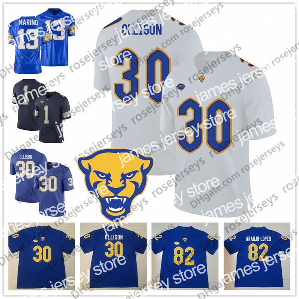 american college football wear 2019 pittsburgh panthers #22 darrin hall 30 qadree ollison 82 rafael araujo-lopes navy white royal blue pitt, Black
american college football wear 2019 pittsburgh panthers #22 darrin hall 30 qadree ollison 82 rafael araujo-lopes navy white royal blue pitt, Black