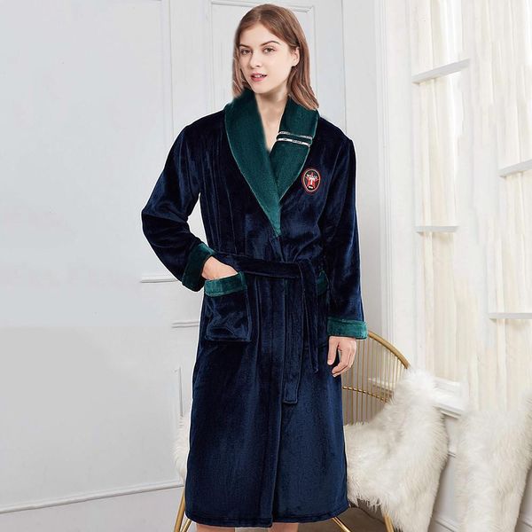 warm flannel sleepwear turn-down collar nightwear women coral fleece kimono, Black;red
warm flannel sleepwear turn-down collar nightwear women coral fleece kimono, Black;red