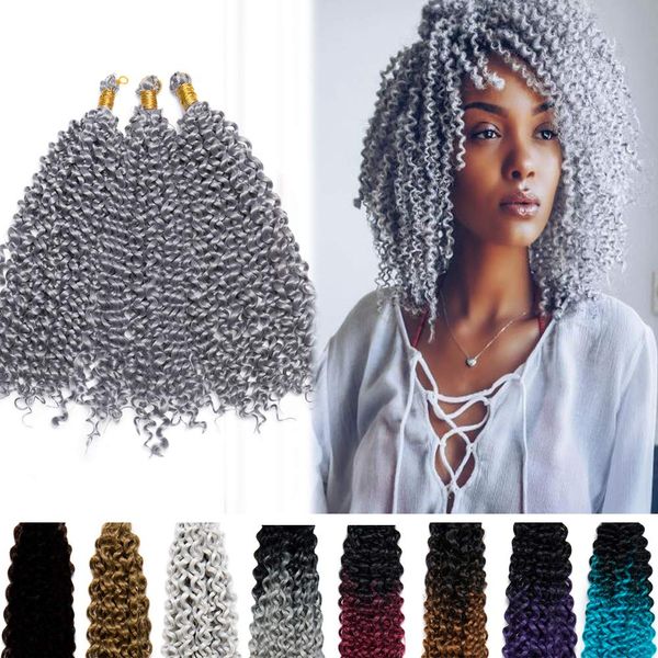 14 inch marlybob crochet hair extension 24strands/pcs water wave kinky curly jerry braiding hair marley braid hair bundle ls22, Black
14 inch marlybob crochet hair extension 24strands/pcs water wave kinky curly jerry braiding hair marley braid hair bundle ls22, Black