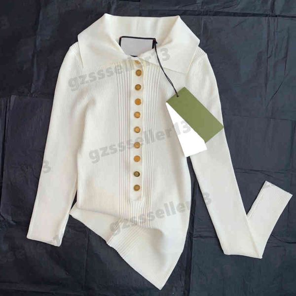 half cardigan women sweaters button lapel sweater gu fashion brand long sleeve knitted sweater luxury designer womens clothing 4 colors 0912, White;black
half cardigan women sweaters button lapel sweater gu fashion brand long sleeve knitted sweater luxury designer womens clothing 4 colors 0912, White;black