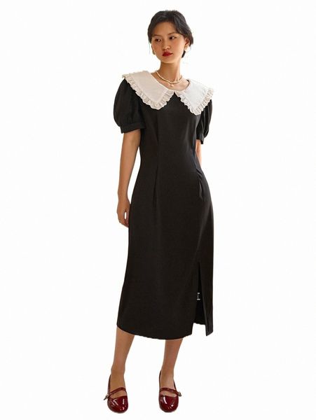 casual dresses dazy contrast statement collar puff sleeve split hem dress s1ss#, Black;gray
casual dresses dazy contrast statement collar puff sleeve split hem dress s1ss#, Black;gray
