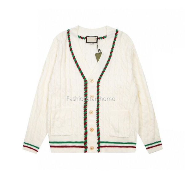 22fw italy new autumn winter v-neck knitting jackets cardigan colorful webbing classic man women beige sweater high end fashion casual stree, Black;brown
22fw italy new autumn winter v-neck knitting jackets cardigan colorful webbing classic man women beige sweater high end fashion casual stree, Black;brown