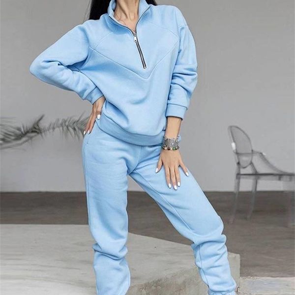womens two piece pants pullover zipper stand collar 2 piece sets women solid long sleeve sweatshirt and sweatpants suits autumn clothes fema, White
womens two piece pants pullover zipper stand collar 2 piece sets women solid long sleeve sweatshirt and sweatpants suits autumn clothes fema, White