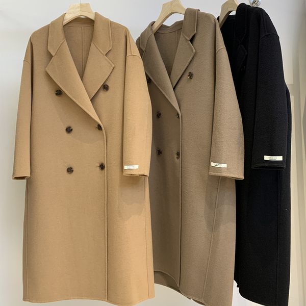 women's wool blends rosevans double-sided cashmere wool coat women trench jacket women's long autumn winter turn-down collar woole, Black
women's wool blends rosevans double-sided cashmere wool coat women trench jacket women's long autumn winter turn-down collar woole, Black