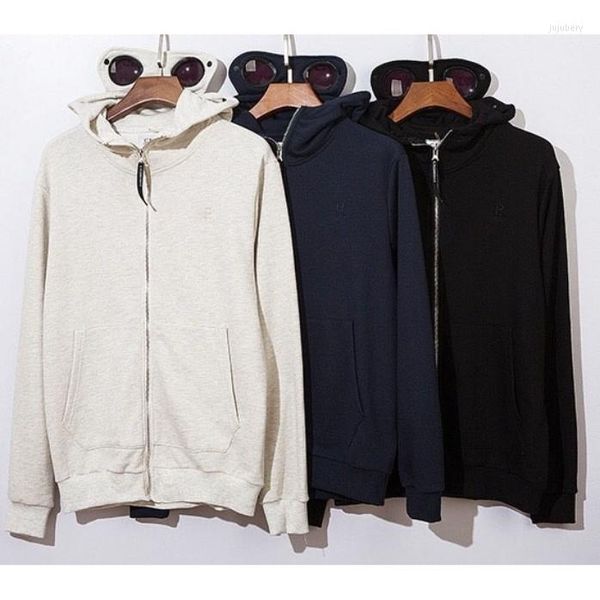 men's hoodies cp embroidered logo cardigan zipper glasses hoodie coat for men, Black
men's hoodies cp embroidered logo cardigan zipper glasses hoodie coat for men, Black