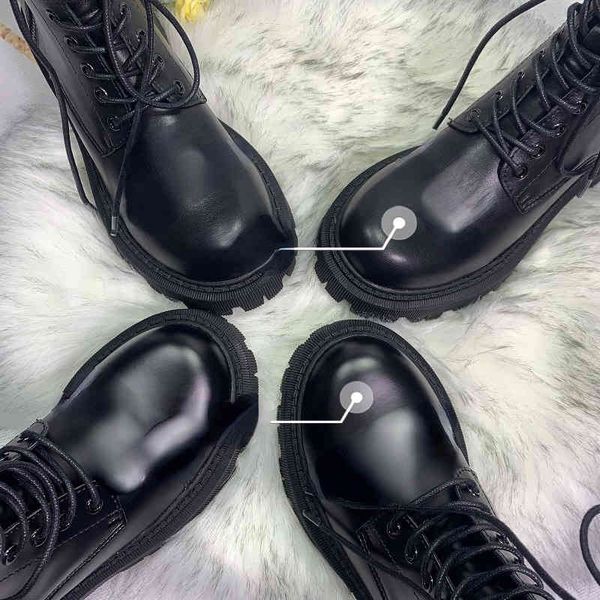 brand boots b home net red lace up women's short boots thick soled plush warm martin boots, Black
brand boots b home net red lace up women's short boots thick soled plush warm martin boots, Black