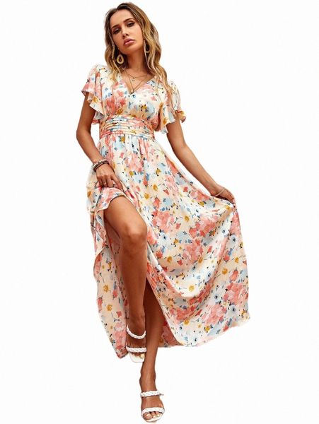 casual dresses fold pleated waist allover floral print ruffle trim dress g41i#, Black;gray
casual dresses fold pleated waist allover floral print ruffle trim dress g41i#, Black;gray