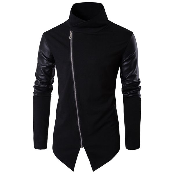 men's jackets men leather sleeve patchwork sweatshirt men nightclub slim hoodies hip hop punk streetwear mmx01lh001, Black;brown
men's jackets men leather sleeve patchwork sweatshirt men nightclub slim hoodies hip hop punk streetwear mmx01lh001, Black;brown