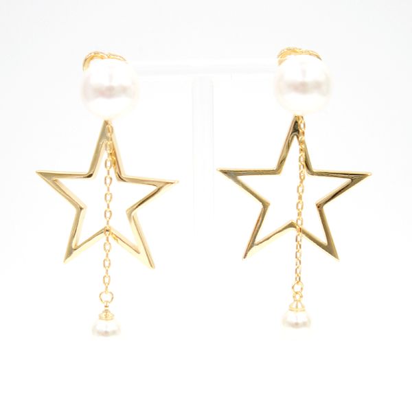 stud pearl earrings for women charm star pendant gold designer jewelry classic customized earring fashion trendy girl charming accessory, Golden
stud pearl earrings for women charm star pendant gold designer jewelry classic customized earring fashion trendy girl charming accessory, Golden