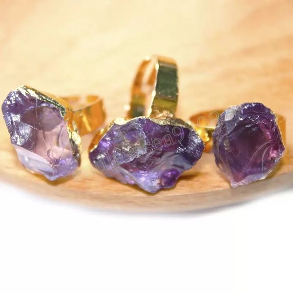 irregular natural crystal stone adjustable gold plated ring for women girl party club decor wedding birthday fashion jewelry, Silver
irregular natural crystal stone adjustable gold plated ring for women girl party club decor wedding birthday fashion jewelry, Silver