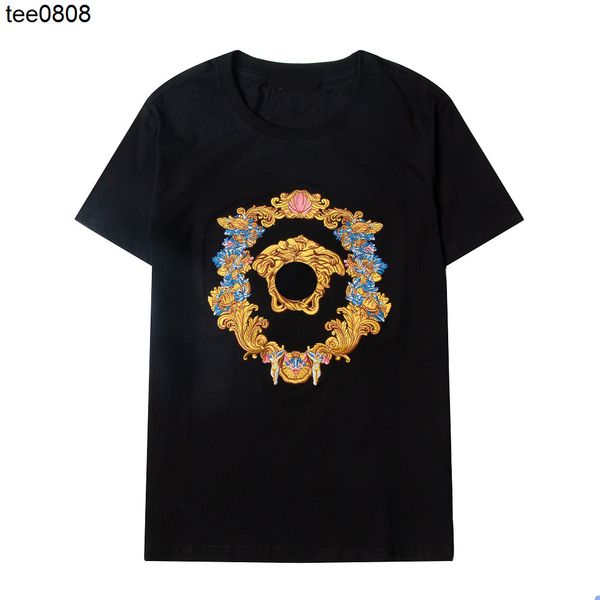 t-shirts tee medusa embroidery men's t-shirts v-letter tide brand spring/summer pure cotton short sleeve t-shirt for men and women with, White;black
t-shirts tee medusa embroidery men's t-shirts v-letter tide brand spring/summer pure cotton short sleeve t-shirt for men and women with, White;black