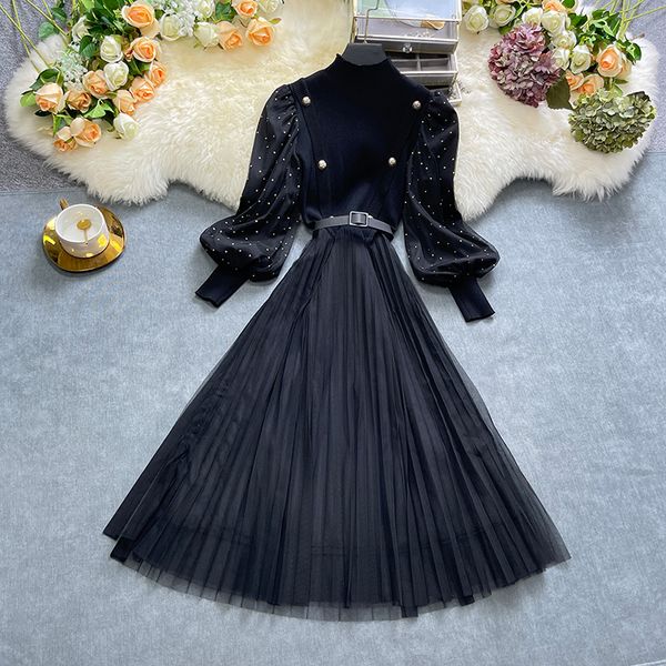 mesh dress women's spring and autumn wear new waist cut long skirt 2023, Black;gray
mesh dress women's spring and autumn wear new waist cut long skirt 2023, Black;gray