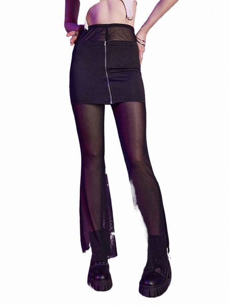 women's pants & capris romwe cyber luvr 2 in 1 contrast mesh zip up pants u4sd#, Black;white
women's pants & capris romwe cyber luvr 2 in 1 contrast mesh zip up pants u4sd#, Black;white