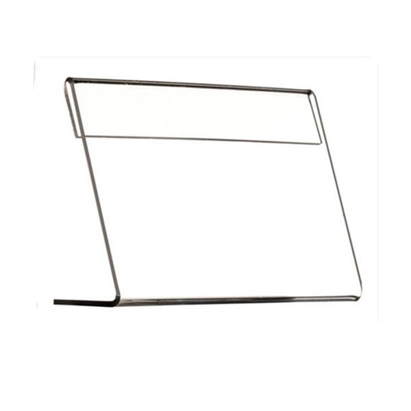 advertising display plastic sign paper label card price tag holder stand l shaped ps clear horizontal 15x10cm t1mm 40pcs
advertising display plastic sign paper label card price tag holder stand l shaped ps clear horizontal 15x10cm t1mm 40pcs