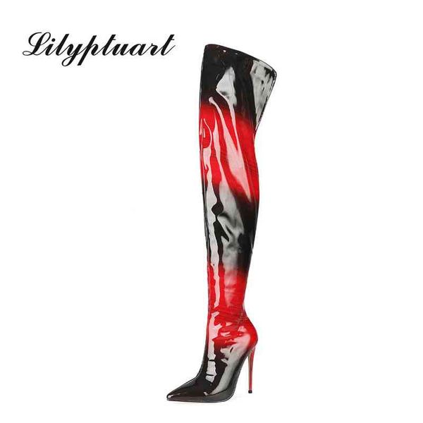 boots european and american style back zipper over theknee be toe stiletto heel fashion women shoes gradient color 220901, Black
boots european and american style back zipper over theknee be toe stiletto heel fashion women shoes gradient color 220901, Black