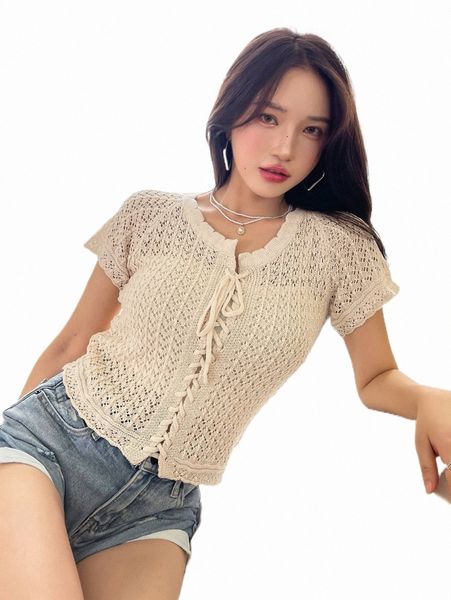 women's sweaters dazy lace up front raglan sleeve pointelle knit without camisole w7ay#, White;black
women's sweaters dazy lace up front raglan sleeve pointelle knit without camisole w7ay#, White;black