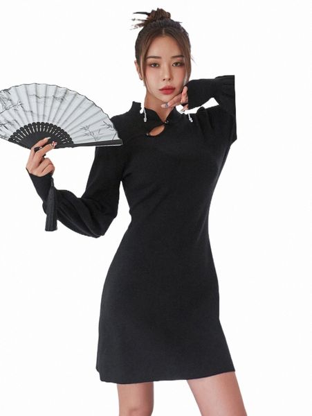 women's sweaters dazy mandarin collar lantern sleeve sweater dress s9pp#, White;black
women's sweaters dazy mandarin collar lantern sleeve sweater dress s9pp#, White;black