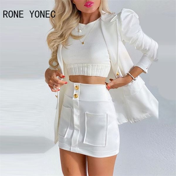 two piece dress women elegant puff sleeve buttoned blazer coat pocket design skirt set 220906, White
two piece dress women elegant puff sleeve buttoned blazer coat pocket design skirt set 220906, White