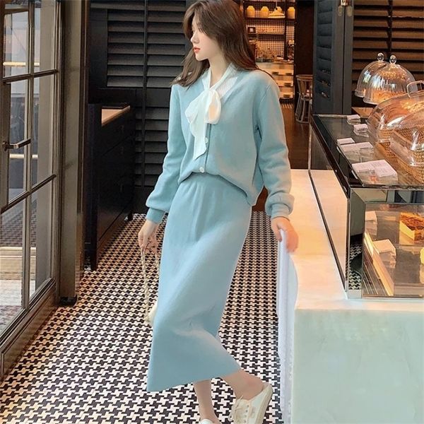 two piece dress autumn winter elegant sweater skirt set women vneck knitted cardigan back split long skirts suits two piece outfit korean 22, White
two piece dress autumn winter elegant sweater skirt set women vneck knitted cardigan back split long skirts suits two piece outfit korean 22, White