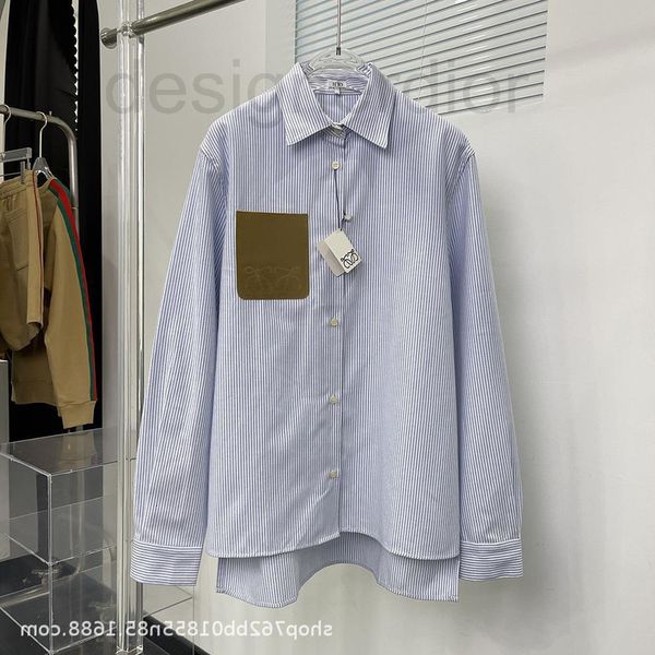 women's blouses & shirts designer genuine luo jia 22 new chest pocket leather label stripe men's and women's shirt casual lz9, White
women's blouses & shirts designer genuine luo jia 22 new chest pocket leather label stripe men's and women's shirt casual lz9, White