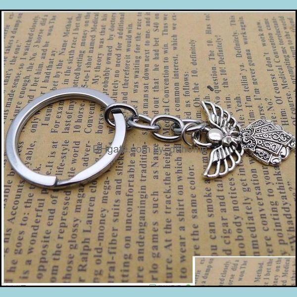 keychains 30pcs diy accessories material antique sier zinc alloy angel band chain key ring travel protection jewelry drop de yydhhome dh3hh, Silver
keychains 30pcs diy accessories material antique sier zinc alloy angel band chain key ring travel protection jewelry drop de yydhhome dh3hh, Silver