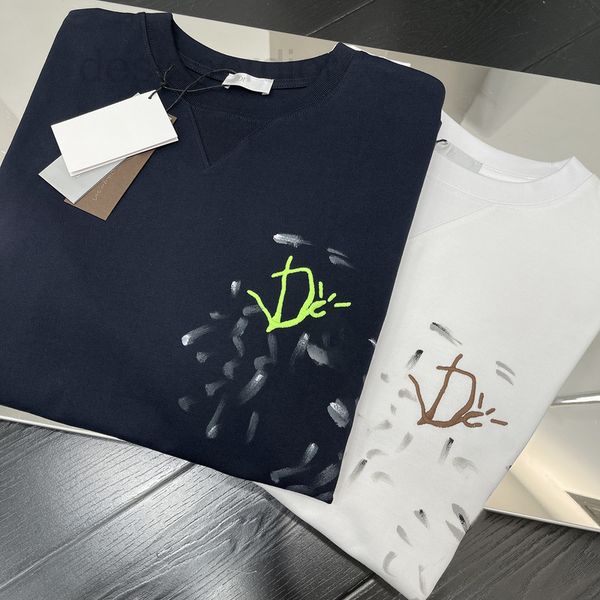 women's t-shirt designer genuine d family 22ss new three-dimensional embroidery letter color painting short sleeve casual comfortable, White
women's t-shirt designer genuine d family 22ss new three-dimensional embroidery letter color painting short sleeve casual comfortable, White