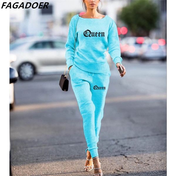 womens two piece pants fagadoer fall winter queen letter print tracksuits women round neck long sleeve pullover and pants two piece sets out, White
womens two piece pants fagadoer fall winter queen letter print tracksuits women round neck long sleeve pullover and pants two piece sets out, White