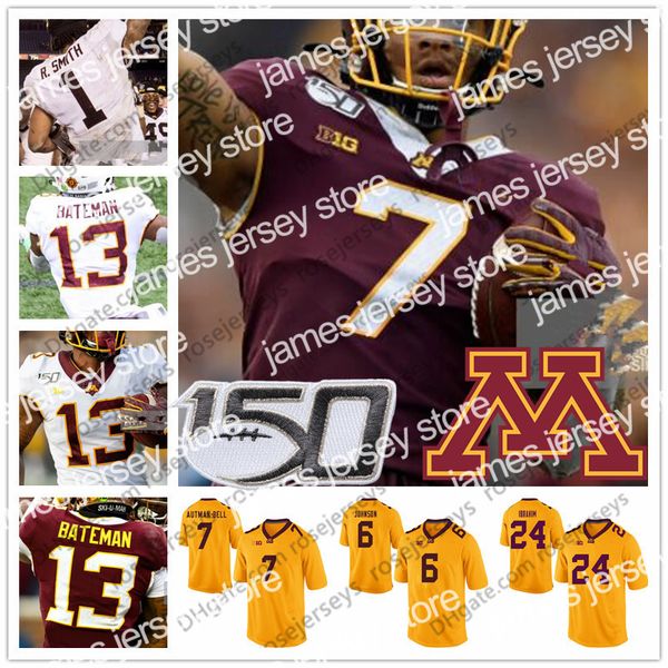 american college football wear 2020 minnesota golden gophers #7 eric decker 1 rodney smith 6 tyler johnson 7 chris autman-bell 24 mohamed ib, Black
american college football wear 2020 minnesota golden gophers #7 eric decker 1 rodney smith 6 tyler johnson 7 chris autman-bell 24 mohamed ib, Black