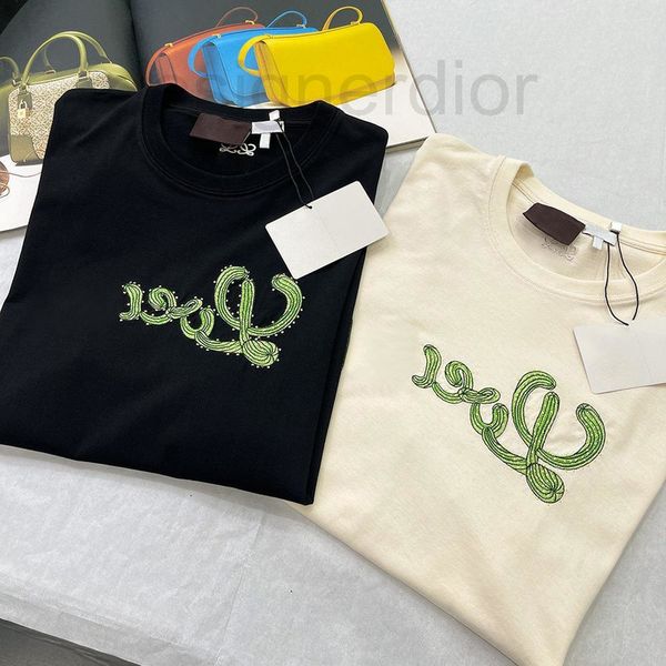 women's t-shirt designer genuine luo jia 22 new cactus embroidered short sleeve t-shirt for men and women 871g, White
women's t-shirt designer genuine luo jia 22 new cactus embroidered short sleeve t-shirt for men and women 871g, White