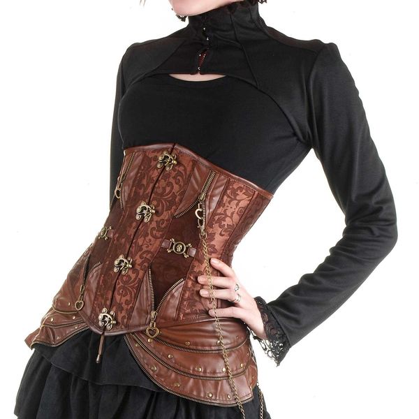 steampunk corset medieval vintage bustiers and corsets undersbust leather, Black;white
steampunk corset medieval vintage bustiers and corsets undersbust leather, Black;white