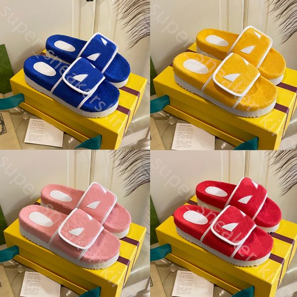 2022 luxury platform slippers clover logo joint women sandals classic suede slippers platforms sandal embossed non-slip outsole with box 35-, Black
2022 luxury platform slippers clover logo joint women sandals classic suede slippers platforms sandal embossed non-slip outsole with box 35-, Black