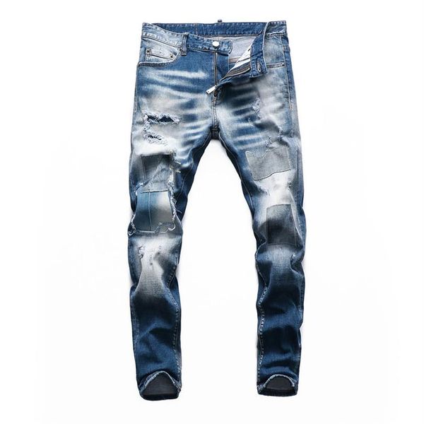 ff designer jeans mens distressed ripped skinny trousers luxury clothes slim motorcycle moto biker hip hop denim man embroidery ey305z, Blue
ff designer jeans mens distressed ripped skinny trousers luxury clothes slim motorcycle moto biker hip hop denim man embroidery ey305z, Blue
