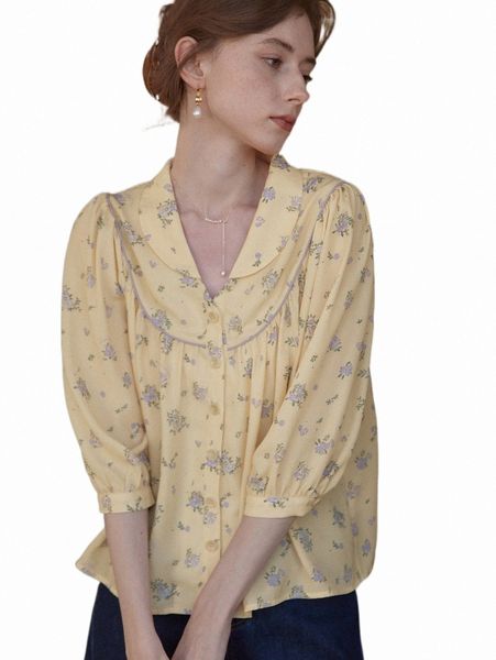 women's blouses & shirts simple retro ditsy floral button front shirt i6gt#, White
women's blouses & shirts simple retro ditsy floral button front shirt i6gt#, White