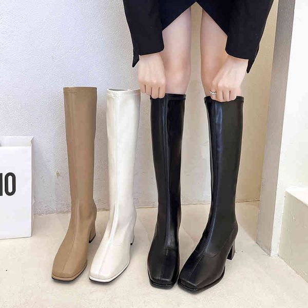 boots 2022 new winter shoes women thigh high long fashion soft leather ladies elegant heel square toe knee- 220906, Black
boots 2022 new winter shoes women thigh high long fashion soft leather ladies elegant heel square toe knee- 220906, Black
