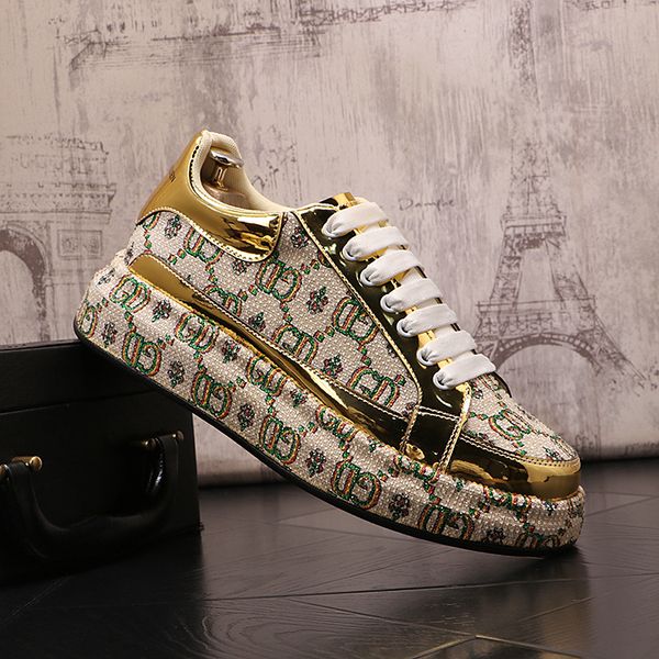 luxury designer rhinestone wedding party shoes fashion breathable vulcanized casual sneakers round toe thick bottom business driving walking, Black
luxury designer rhinestone wedding party shoes fashion breathable vulcanized casual sneakers round toe thick bottom business driving walking, Black