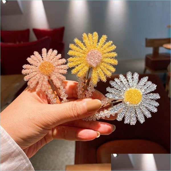 hair clips barrettes new arrival flower hair clip ponytail for women girl fashion small daisy barrette crystal elegant hair bdehome dhdsv, Golden;silver
hair clips barrettes new arrival flower hair clip ponytail for women girl fashion small daisy barrette crystal elegant hair bdehome dhdsv, Golden;silver