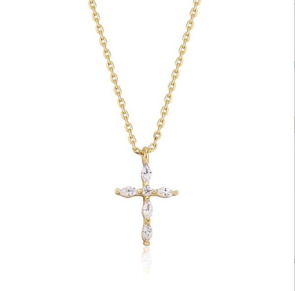 fashion european and american style cross pendant aaa cz charm necklace for women, Silver
fashion european and american style cross pendant aaa cz charm necklace for women, Silver