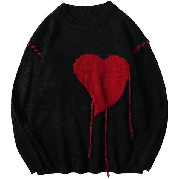 men's sweaters harajuku love pattern knitted ugly sweater men letter punk rock black red gothic vintage grandpa sweater women cute pull, White;black
men's sweaters harajuku love pattern knitted ugly sweater men letter punk rock black red gothic vintage grandpa sweater women cute pull, White;black