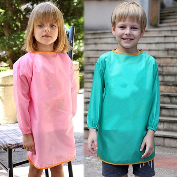 bibs burp cloths apron candy color front pocket long sleeve waterproof non woven fabric painting craft art kitchen s 4 12y 220906
bibs burp cloths apron candy color front pocket long sleeve waterproof non woven fabric painting craft art kitchen s 4 12y 220906