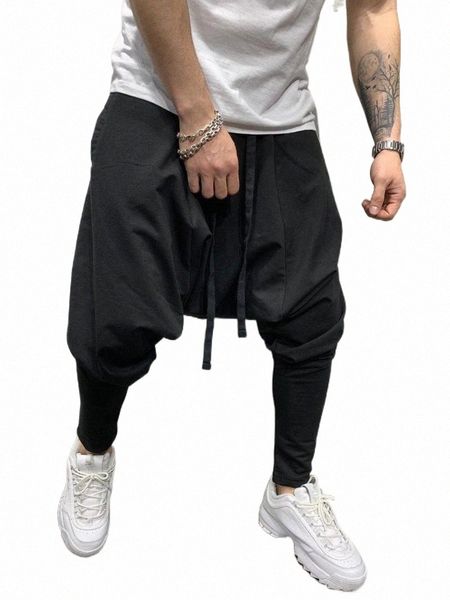 men's pants men's hip hop trend trousers loose solid color skinny street sports casual harem pants t1ke#, Black
men's pants men's hip hop trend trousers loose solid color skinny street sports casual harem pants t1ke#, Black