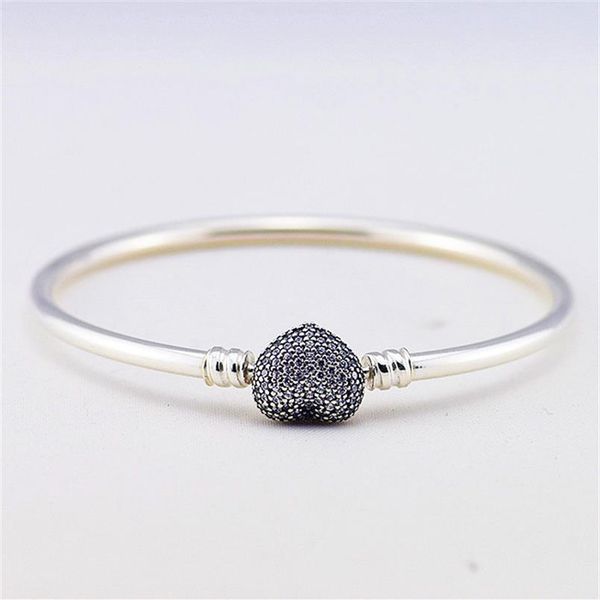 bangles jewelry 925 sterling silver bangle with heart-shaped clasp and clear cz bracelets bangles for women fashion fine jewelry w275p, White
bangles jewelry 925 sterling silver bangle with heart-shaped clasp and clear cz bracelets bangles for women fashion fine jewelry w275p, White