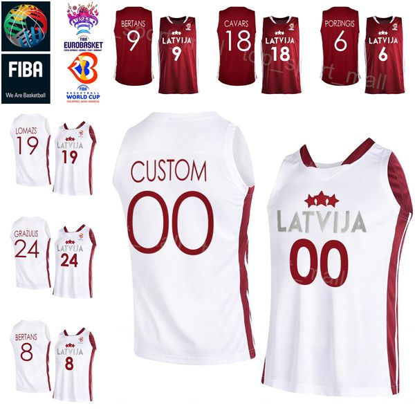 college basketball wears printed 2023 eurobasket latvia basketball jersey national team kristaps porzingis 19 rihards lomazs 9 dairis bertan, Black
college basketball wears printed 2023 eurobasket latvia basketball jersey national team kristaps porzingis 19 rihards lomazs 9 dairis bertan, Black